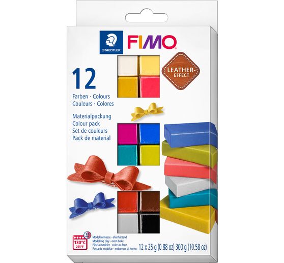 FIMO soft Materialpackung "Leder Effekt"