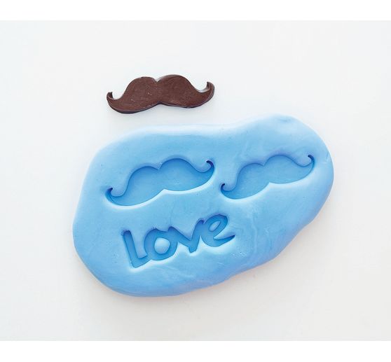 PataMould pâte à mouler en silicone bleue et blanche, 2x40g