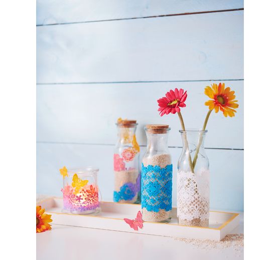 VBS Glasflaschen "Milk", 3er-Set