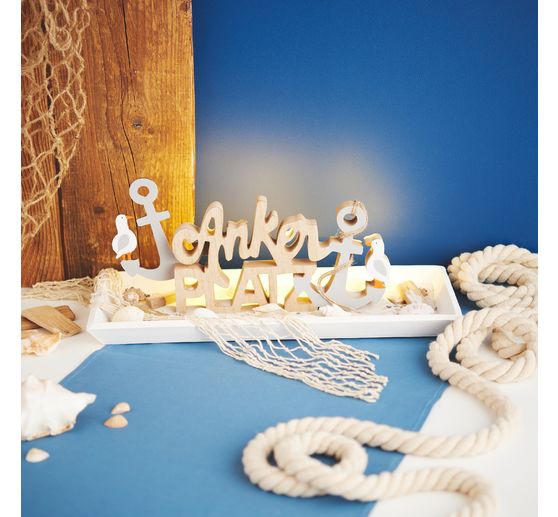 VBS Fishing net ribbon, Natural, 13 x 100 cm