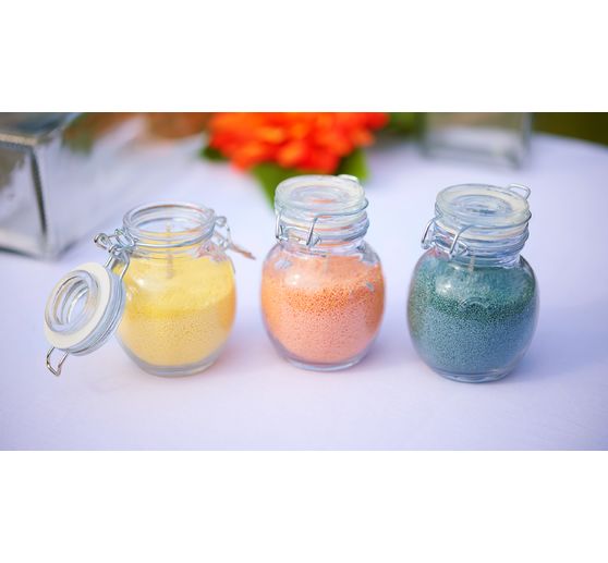 VBS Mini-Bügelglas, bauchig, 6 Stück