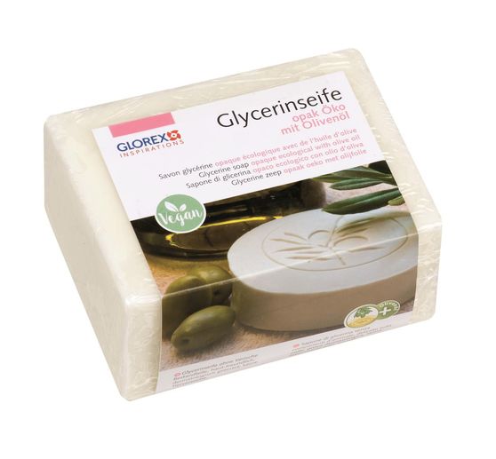 Glycerin Eco-casting soap "Olive oil", opaque