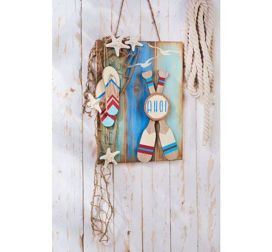 Plaque murale déco en bois VBS