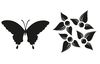Relief inlay set "Butterfly, Flower"