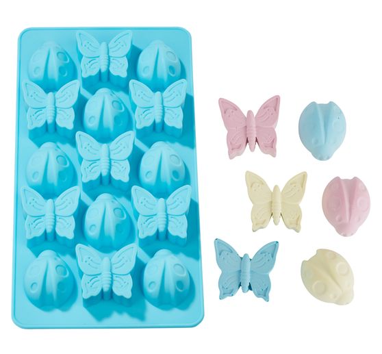 Silicone-Casting mould "Ladybird & Butterfly"