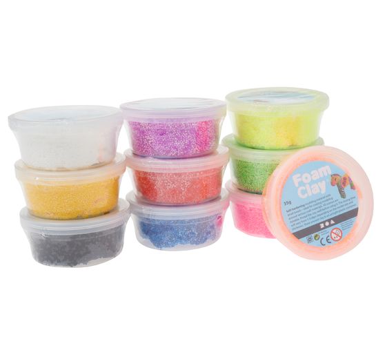 Assortiment de Foam Clay, 10x35 g