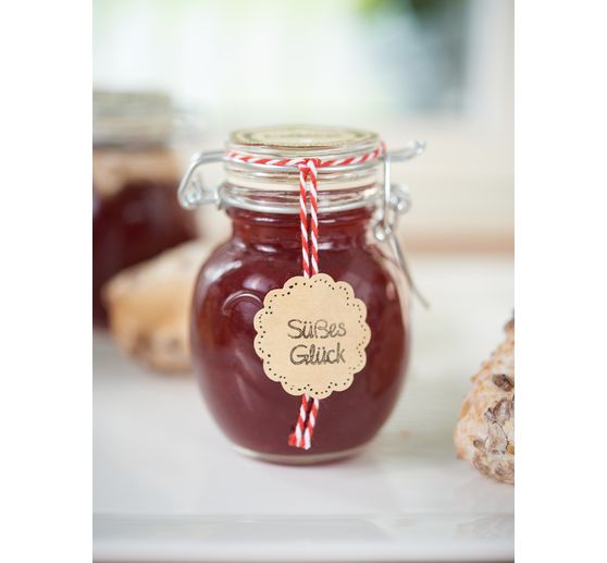 VBS Mini-Bügelglas, bauchig, 6 Stück