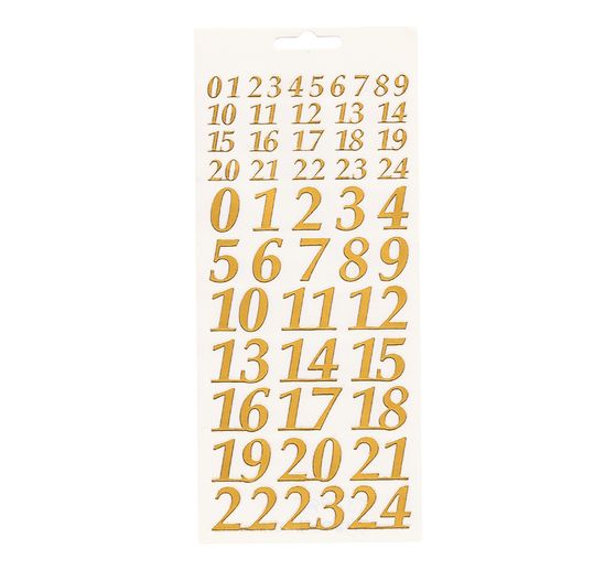 Relief sticker "Advent numbers"