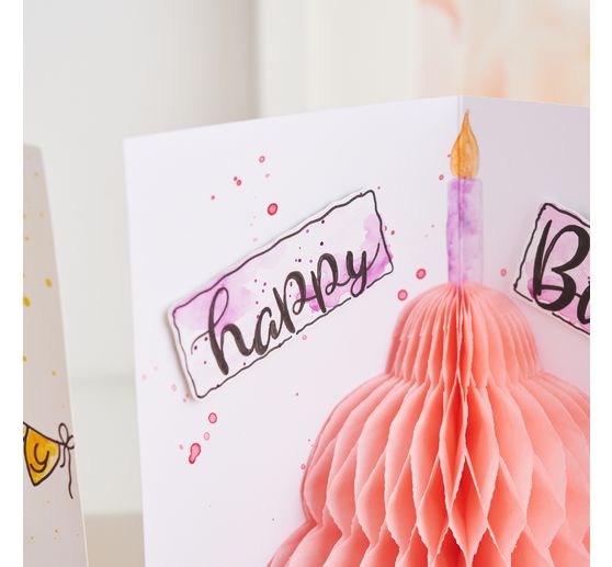 Double cards with envelopes "DIN long", 50 pieces