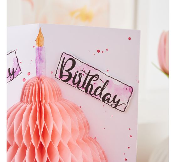 Double cards with envelopes "DIN long", 50 pieces