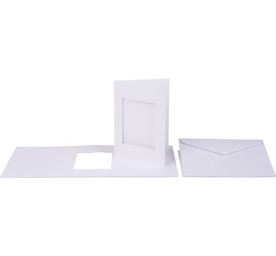 Cartes passe-partout blanches VBS, « Rectangle »