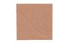 Cartes doubles avec enveloppes « Papier kraft », 12,5 x 12,5 cm, 50 pc.