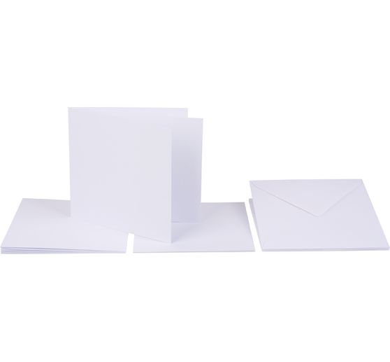 Double cards with envelopes and insert sheets, 15 pcs.