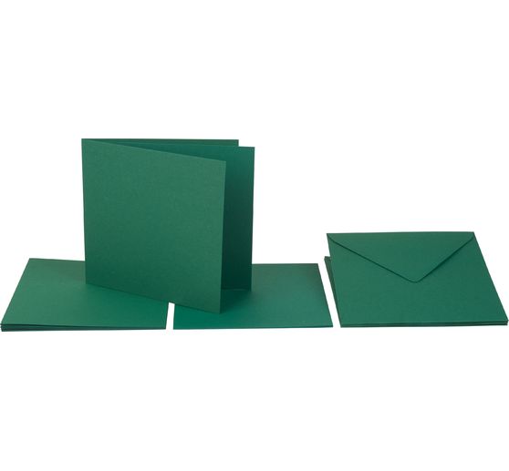Double cards with envelopes and insert sheets, 15 pcs.