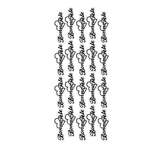Stickers relief « Bonne Fête », 10 x 23 cm