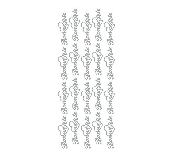 Stickers relief « Bonne Fête », 10 x 23 cm