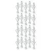 Stickers relief « Bonne Fête », 10 x 23 cm Argent