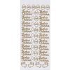 Stickers relief « Ostern », 10 x 23 cm Or