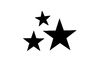 VBS Craft punch "Stars", set of 3