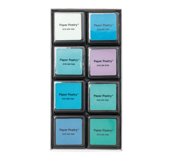 Ink Pads-Set, eight-piece.