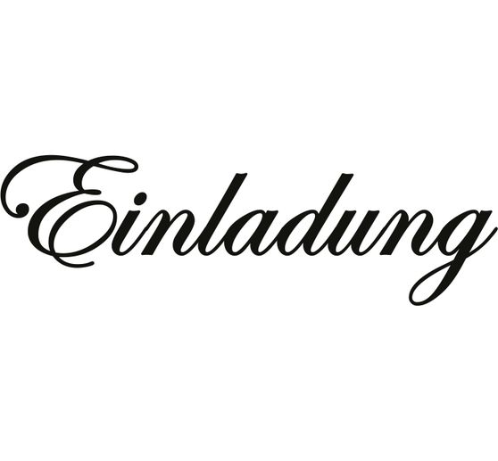 Holzstempel "Einladung"