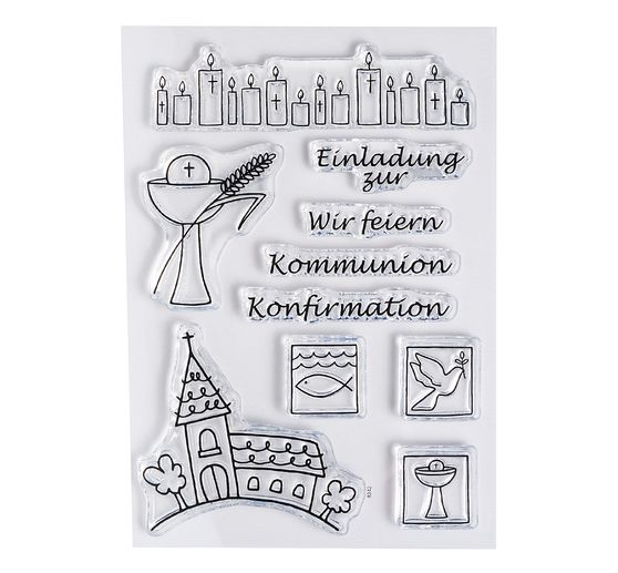 Clear stamp set "Communion/Confirmation"