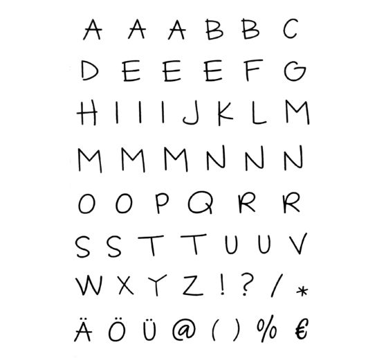 Clear Stamp Set "Alphabet"