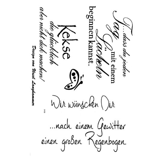 Clear Stempel-Set "Wir wünschen Dir"