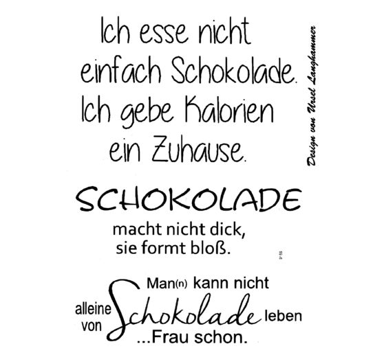 Clear Stamps "Schokolade"