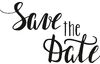 Wooden stamp "Save the Date"