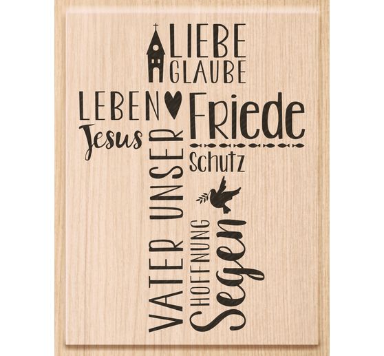 Wooden stamp "Our Father"