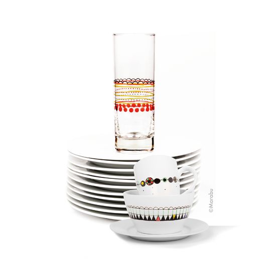 Marabu Porcelain & Glass "Painter", set of 5