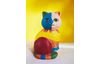 Figurine en polystyrène VBS « Chat », env. 14 cm