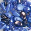Glass beads-Mix "Lili Petal Deluxes" Blue