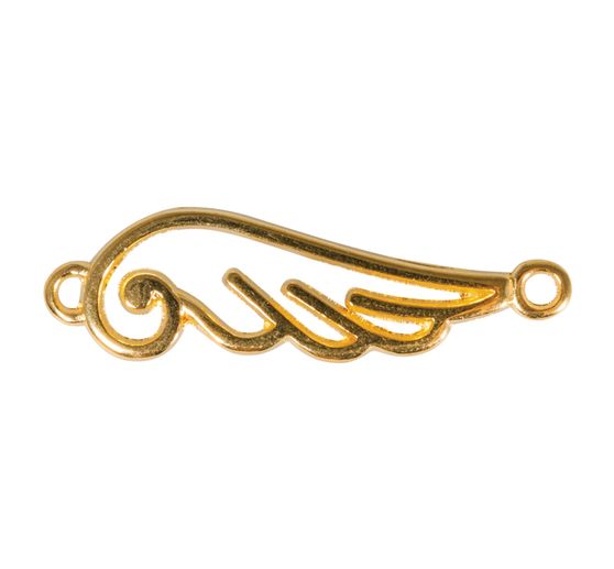 Charms connector "Open Angel wings"