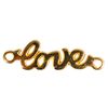 Charms connector "Love" Gold