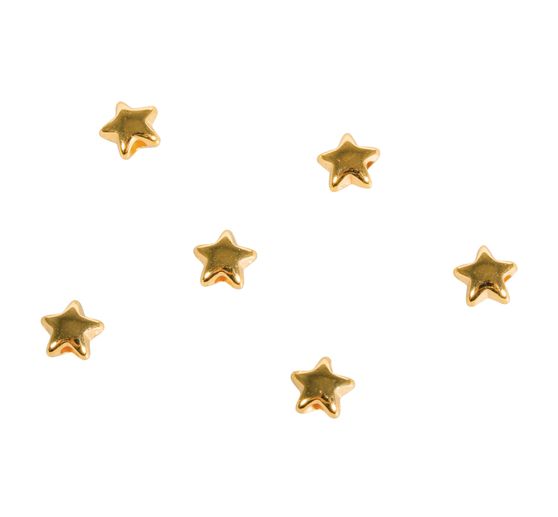 Mini-Pearl metal "Star", 6 pieces