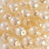 Crystal Renaissance glass wax bead, 6mm, 40 pieces Creame