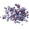 Glass wax bead mix, 65g Purple