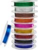 Fil alu déco VBS, 10 rouleaux de 10 m