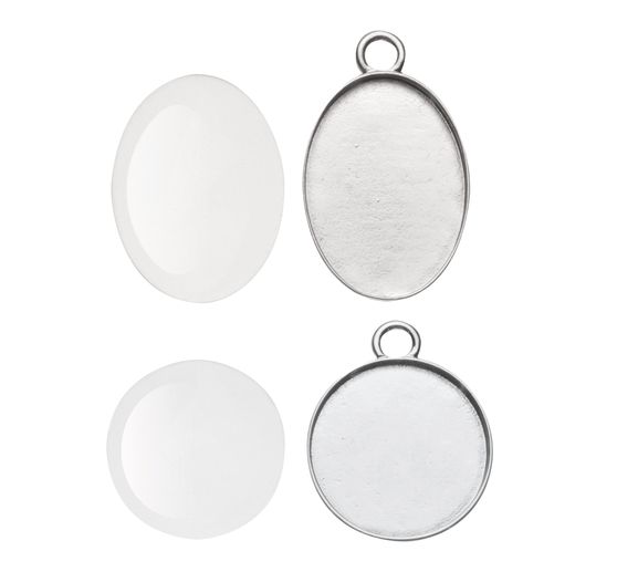 Pendentif cabochon, petit
