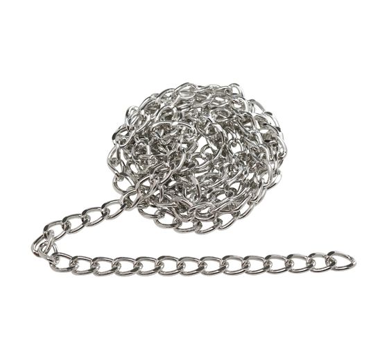 Gliederkette, 1 m, Aluminium, ca. B 6 x H 9 mm