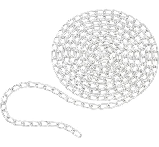 Gliederkette, 1 m, Aluminium, ca. B 3,5 x H 6 mm