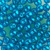 Perles en verre cirées « Renaissance » Turquoise
