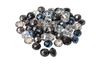 Glass cut beads, 10 mm, 35 pieces