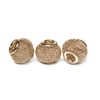 Net bead, large hole bead, approx. 14 x 11 mm Gold
