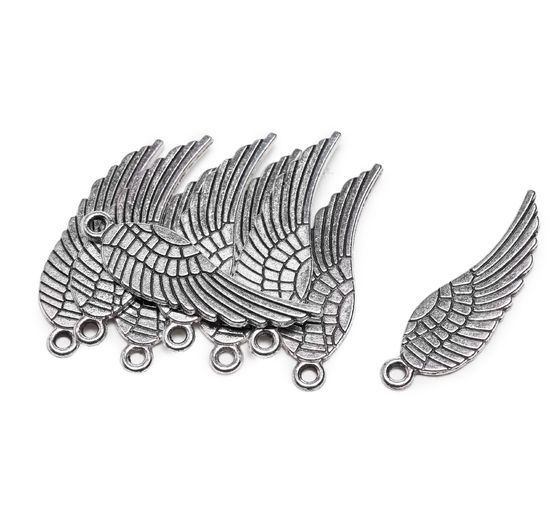 Decoration pendant "Angel wings", 9 pieces