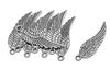 Decoration pendant "Angel wings", 9 pieces