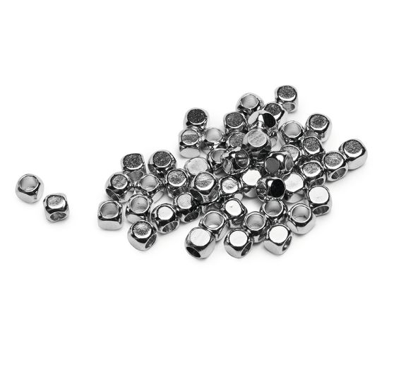 Mini--perles en métal « Dé », 50 pièces, env. 2,5 mm