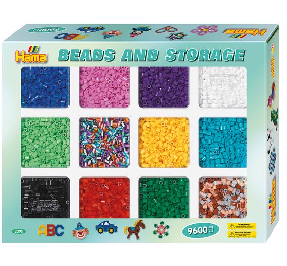 Hama-Sorting box with about 9.600 beads